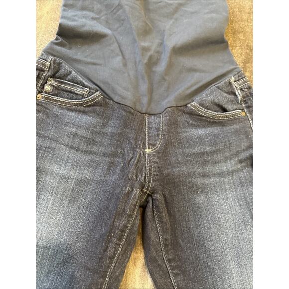 AG Adriano Goldschmied Women's Maternity Skinny Denim Blue Dark Wash Size 24R - Picture 7 of 16